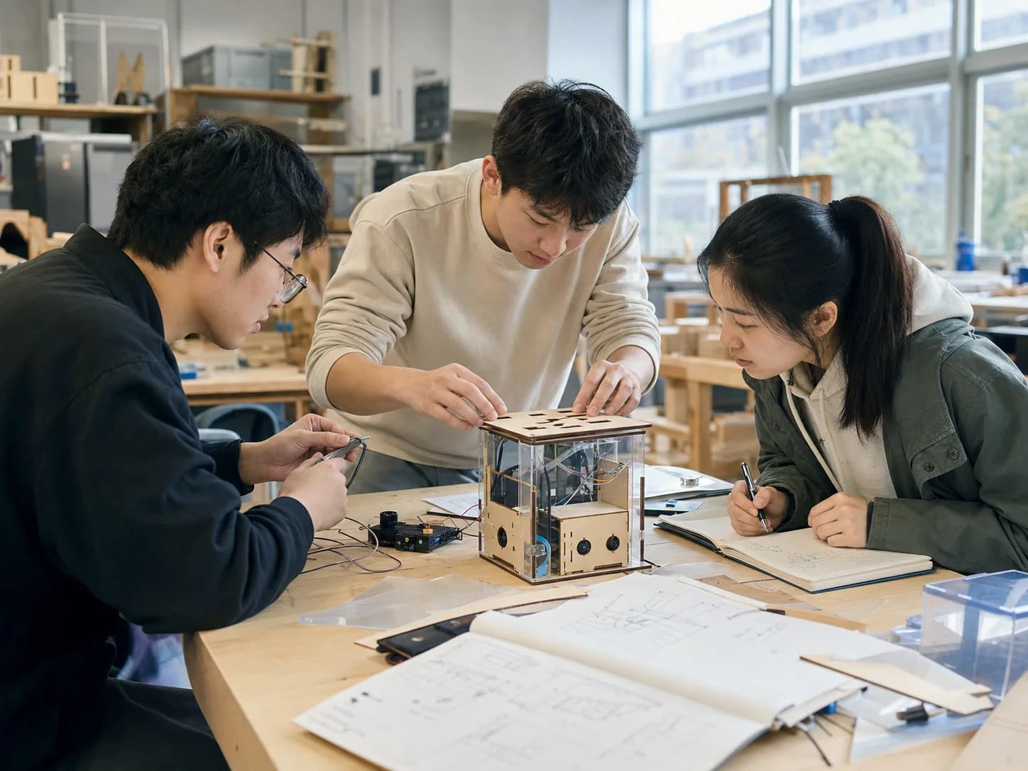 学生围绕原型展开验证和讨论